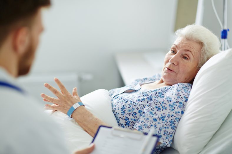Patient in bed